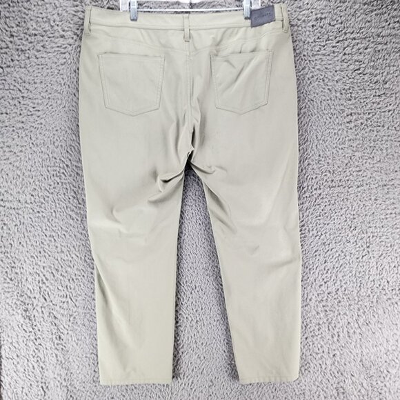 J. Hilburn Pants Mens 40x26 SLL Green Stretch Mid Rise Slim Fit *Read* - Picture 11 of 16
